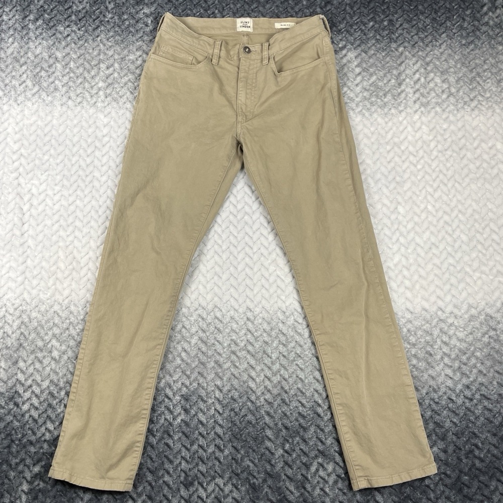 Flint And Tinder Pants Men 30x30 Tan 365 Chino Slim Fit WorkWear Khaki Huckberry